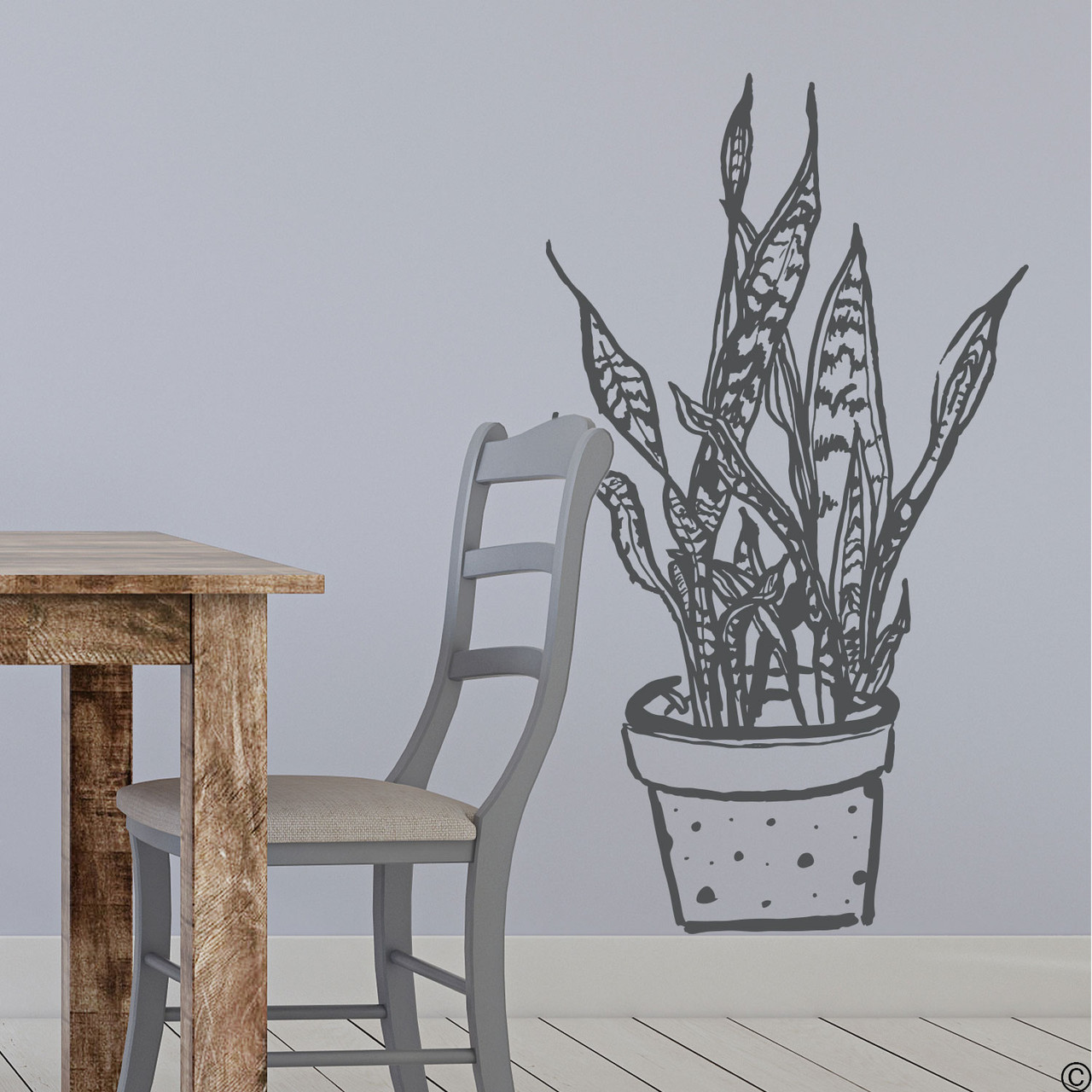 Potted Snake Plant Paint by Number Kit - EGG